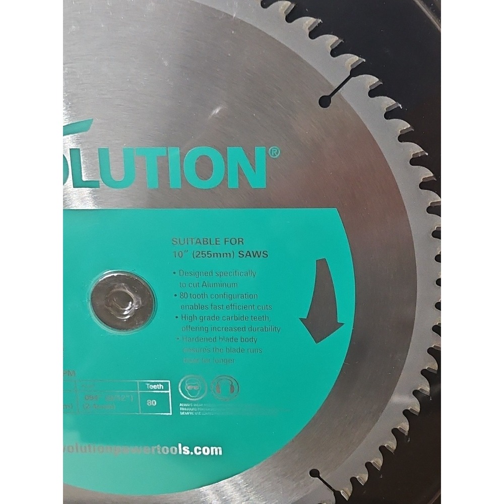 Evolution Power Tools 10BLADEAL Aluminum Blade, 10", Mitre Saw - Picture 2 of 4